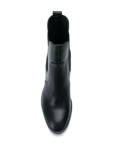 Shop Tommy Hilfiger Block-heel Ankle Boots In Black