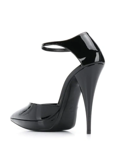 Shop Saint Laurent Kiki Pointed Toe Pumps In Black