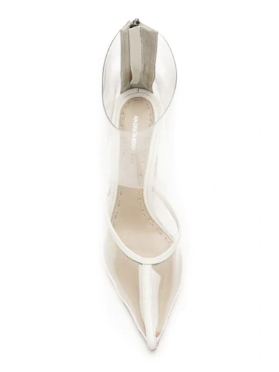 Shop Andrea Bogosian Pearl Clear Boots In White