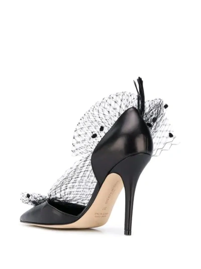 Shop Andrea Mondin Gloria Veil Pumps In Black