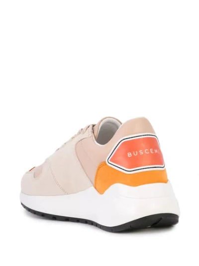 Shop Buscemi Low-top Colour Block Sneakers In White