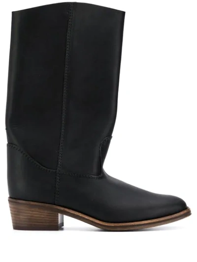 Shop Forte Forte Country Boots In Black