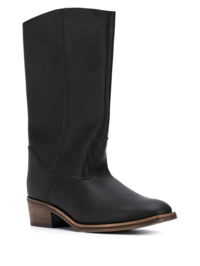 Shop Forte Forte Country Boots In Black