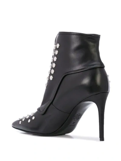 Shop Alexander Mcqueen Studded Boots In Black