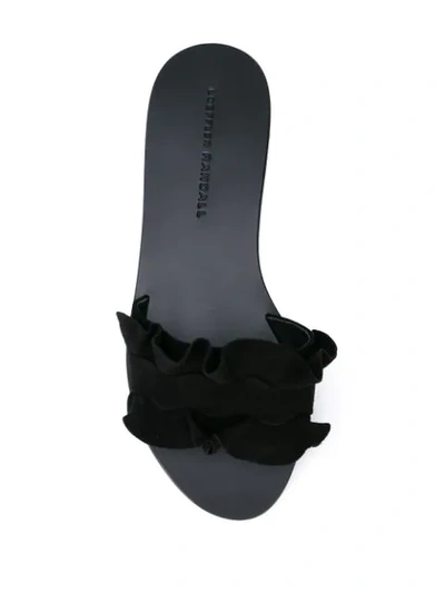 Shop Loeffler Randall Birdie Slide On Sandals In Black