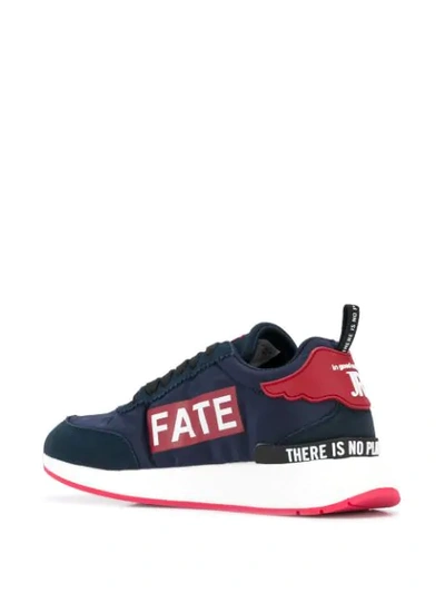 Shop John Richmond Logo Patch Sneakers In Blue