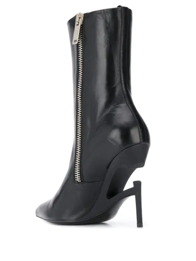 Shop Ben Taverniti Unravel Project Pointy-toe Ankle Boots In Black