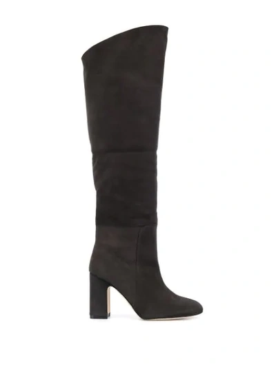 Shop Stuart Weitzman Lucinda Ankle Boots In Grey