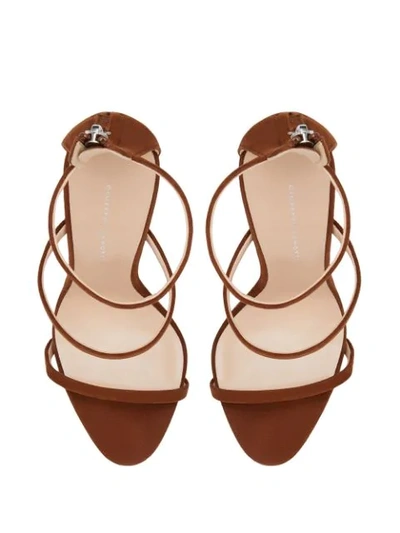 Shop Giuseppe Zanotti Harmony Sandals In Brown