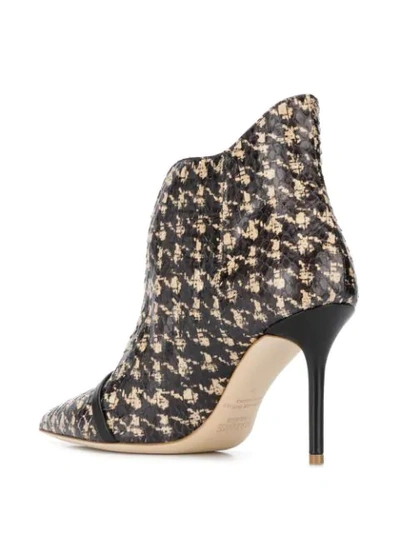 Shop Malone Souliers Cora Patterned Booties In Black