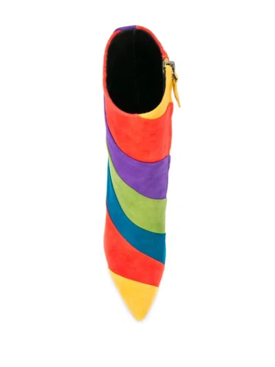 Shop Alice And Olivia Claudia Rainbow Boots In Pink