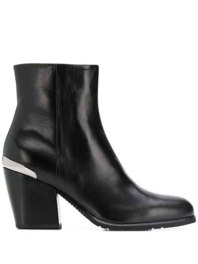 Shop Baldinini Block Heel Ankle Boots In Black