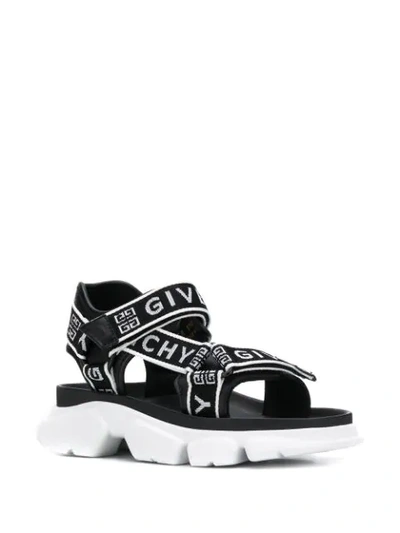 Shop Givenchy Jaw Chunky Sandals In Black