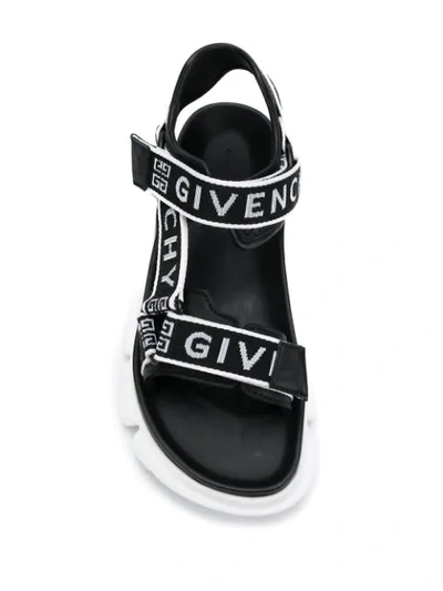 Shop Givenchy Jaw Chunky Sandals In Black