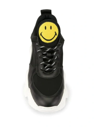 Shop Joshua Sanders Capsule Smile Donna Sneakers In Black