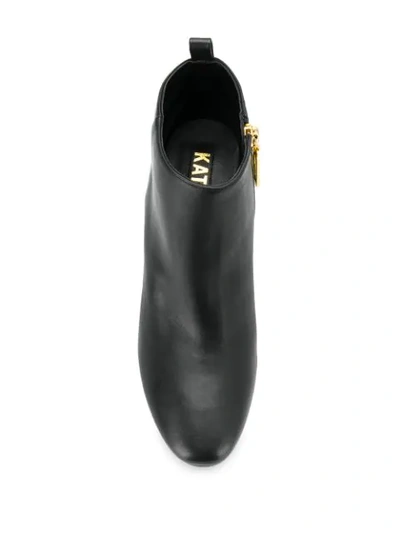 Shop Kat Maconie Solange Metallic-detail Boots In Black