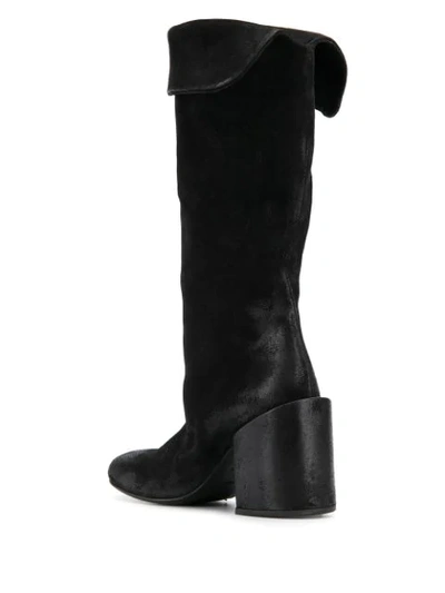 Shop Marsèll Distressed Detail Textured Boots In Black