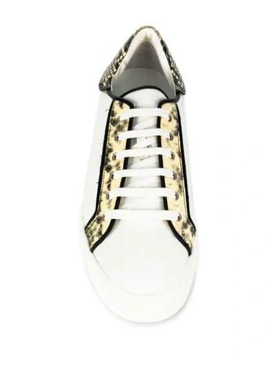 Shop Paula Cademartori Lace-up Sneakers In White