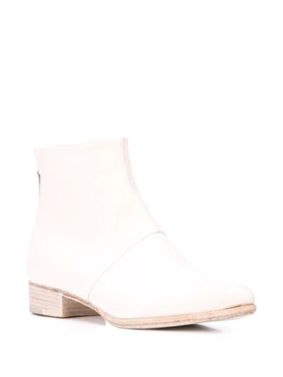 BACK ZIP ANKLE BOOTS