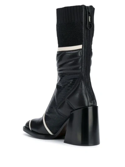 Shop Chloé Bell High-heel Boot In Black