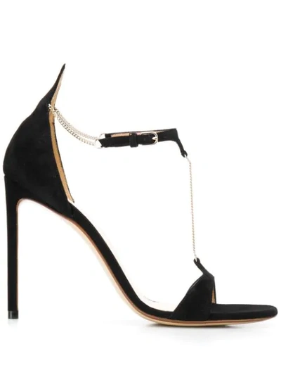 Shop Francesco Russo Stiletto Sandals In Black