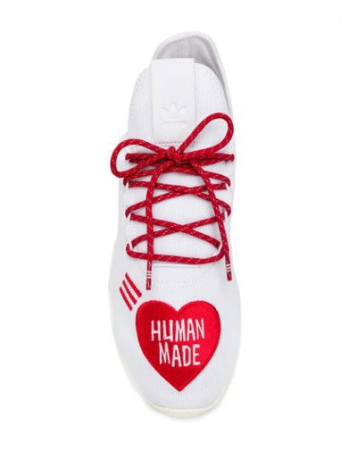 Shop Adidas Originals By Pharrell Williams Human Made Sneakers In White