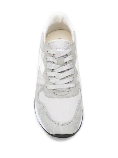 Shop Diadora Camaro Logo Patch Sneakers In Grey