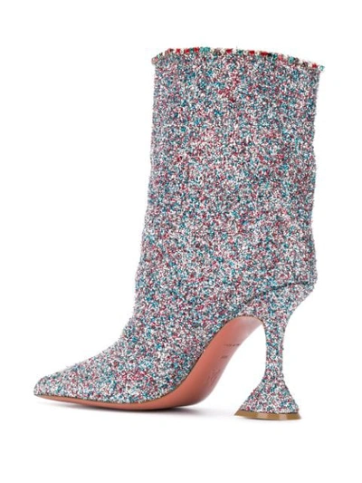 GLITTERED ANKLE BOOTS