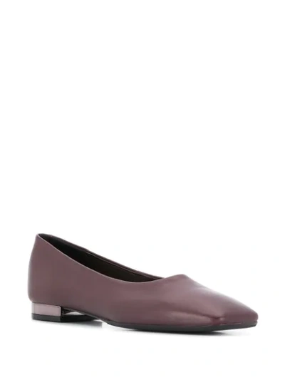 Shop Anna Baiguera Square-toe Ballerina Shoes In Purple