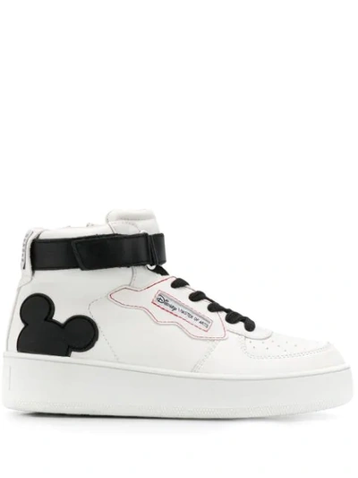 Shop Moa Master Of Arts Disney Ankle Sneakers In White