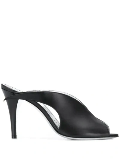 Shop Givenchy Wing-cut Mules In Black