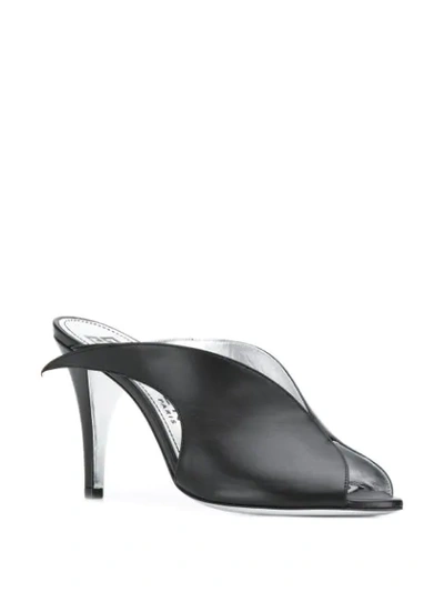 Shop Givenchy Wing-cut Mules In Black