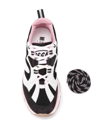 Shop Msgm Attack Low-top Sneakers In Black