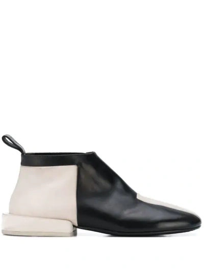 Shop Marsèll Two-tone Slip-on Ankle Boots In Black
