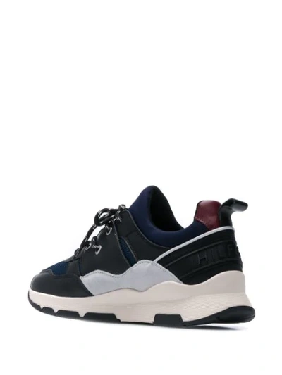 Shop Tommy Hilfiger Sporty Chunky Sneakers In Black