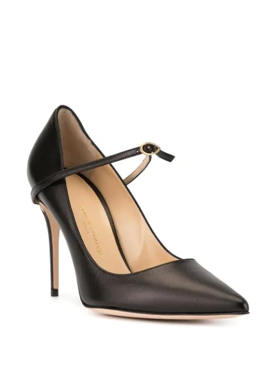 Shop Jennifer Chamandi Lorenzo Pointed Pumps In Black