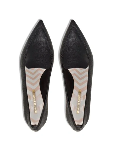 Shop Nicholas Kirkwood Beya Pointed Loafers In Black