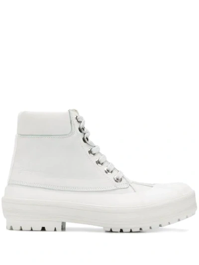 Shop Jacquemus Les Meuniers Hautes Boots In White