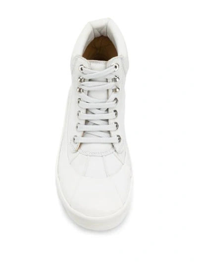 Shop Jacquemus Les Meuniers Hautes Boots In White