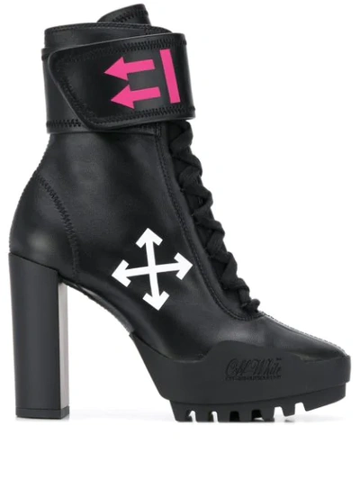 Shop Off-white Moto Booties In Black