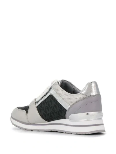 Shop Michael Michael Kors Lace-front Trainers In Grey