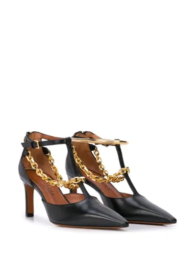 Shop Altuzarra Chandi T- Strap In Gold/black