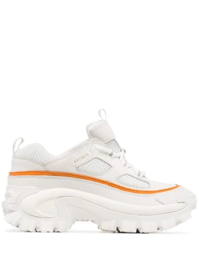 Shop Axel Arigato X Cat Excelsoir Chunky Sneakers In White