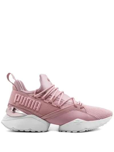 Puma Muse Maia Metallic Sneakers In Pink | ModeSens