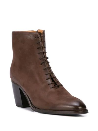 Shop Alberto Fasciani Yara Lace-up Boots In Brown