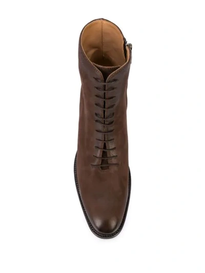 Shop Alberto Fasciani Yara Lace-up Boots In Brown