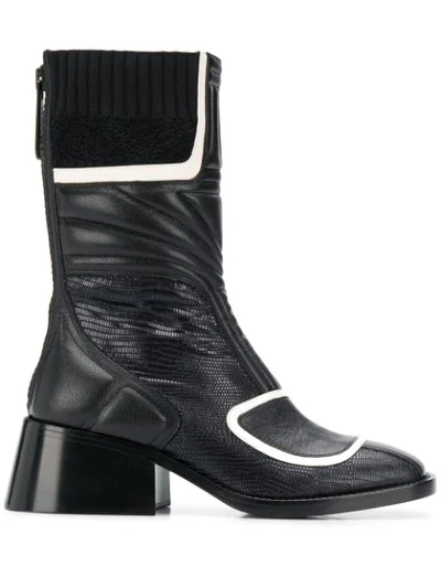Shop Chloé Bell 50mm Boots In Black