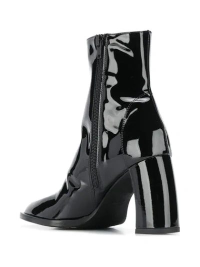 Shop Ann Demeulemeester Banana Vernis Boots In Black