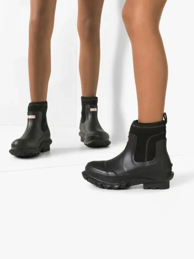 Stella Mccartney X Hunter Rubber Rain Boots In Black
