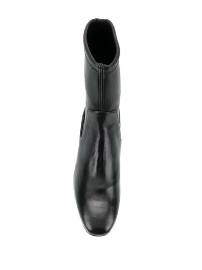 Shop Stuart Weitzman Stiefeletten Mit Niedrigem Absatz In Black